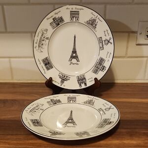 222 Fifth "Around The City" Paris Salad Plates-Set Of 2